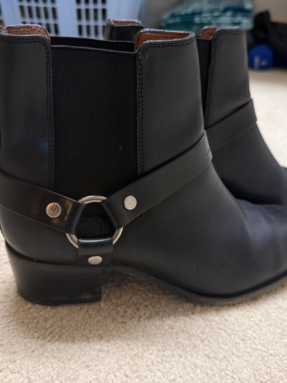 Frye Leather Harness Chelsea Boots - women